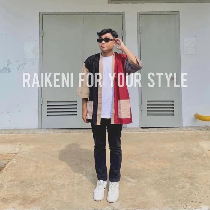 RAIKENI Kimono Mix | Kimono Outer Jepang | Outer Unisex | Kimono Pria | Jaket Jepang | Outer Korea
