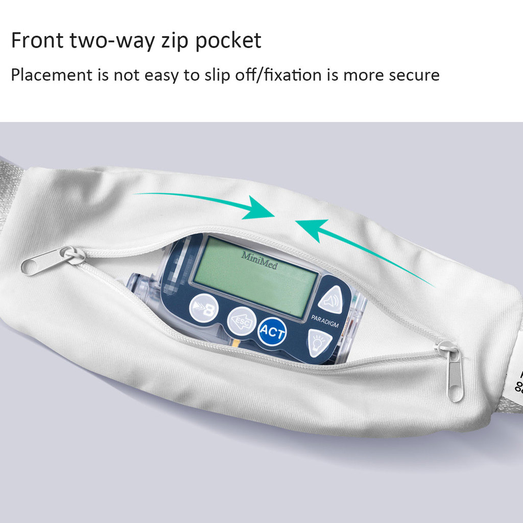 Insulin Pump Waist Bag Invisible Lightweight Breathable Multifunctional Belt Insulin Pump Fixed Belt