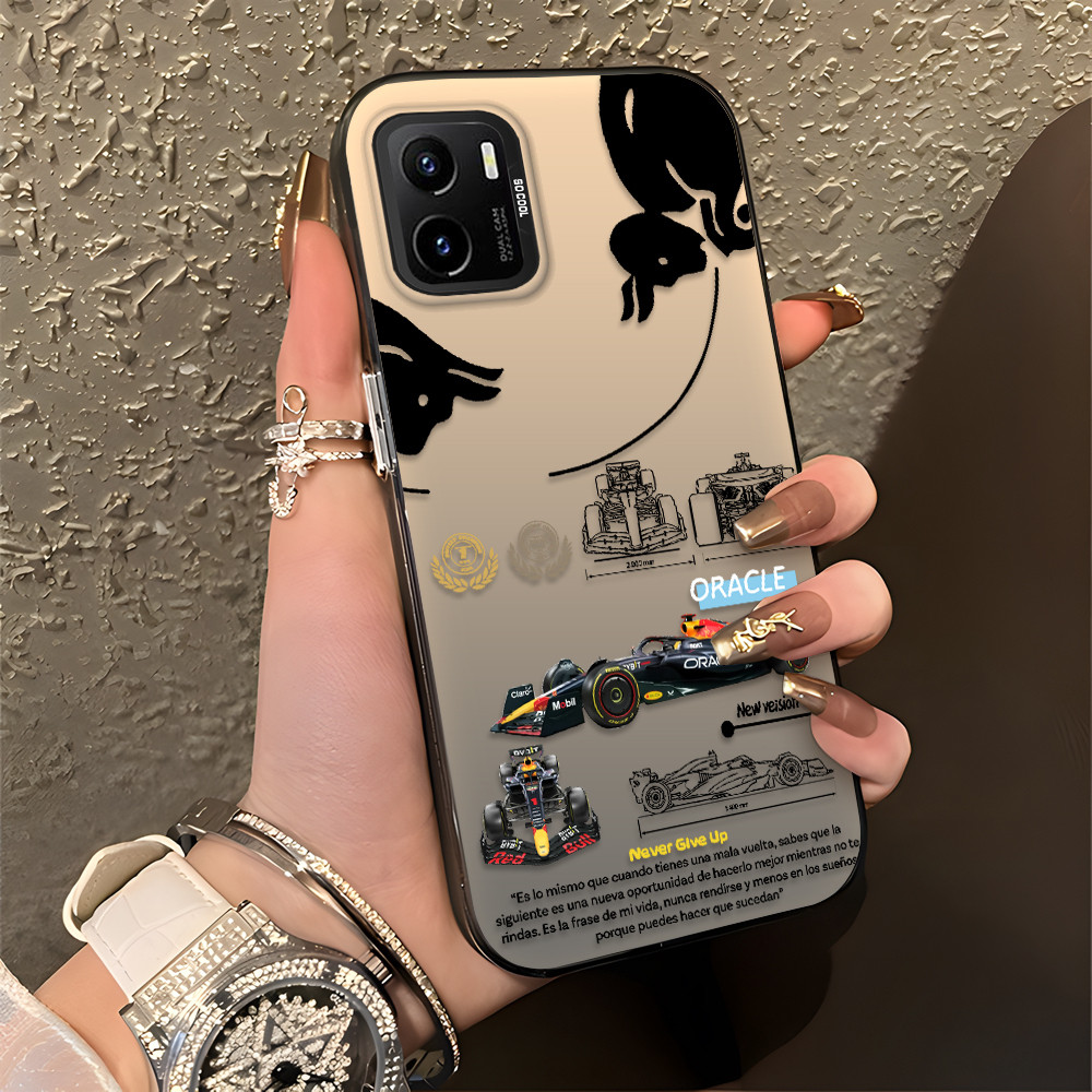 Racing Livery Print Casing Hp Untuk VIVO Y15S Y01 Y01A Y15A Y15C Case Phone Keras Kualitas Tinggi Be