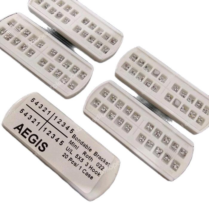 (ORIGINAL) AEGIS 5 SET BRACKET MINI ROTH MERC AEGIS SLOT 022 DENGAN HOOK ON 3 UNTUK KEDOKTERAN GIGI