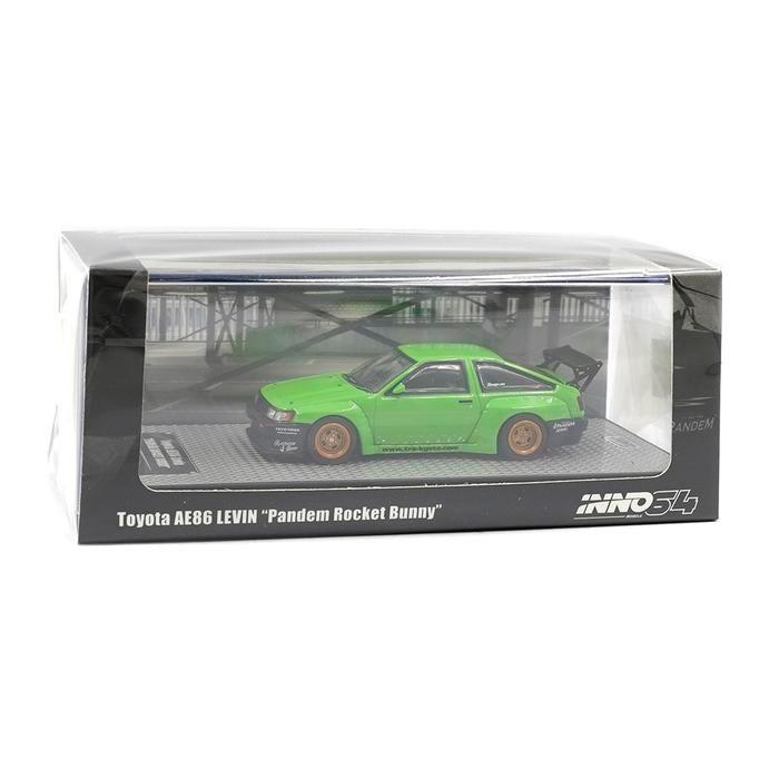 Ready IN64-AE86PL-GRN - Inno64 1/64 Toyota AE86 Levin PANDEM ROCKET BUNNY Green Diecast Scale Model