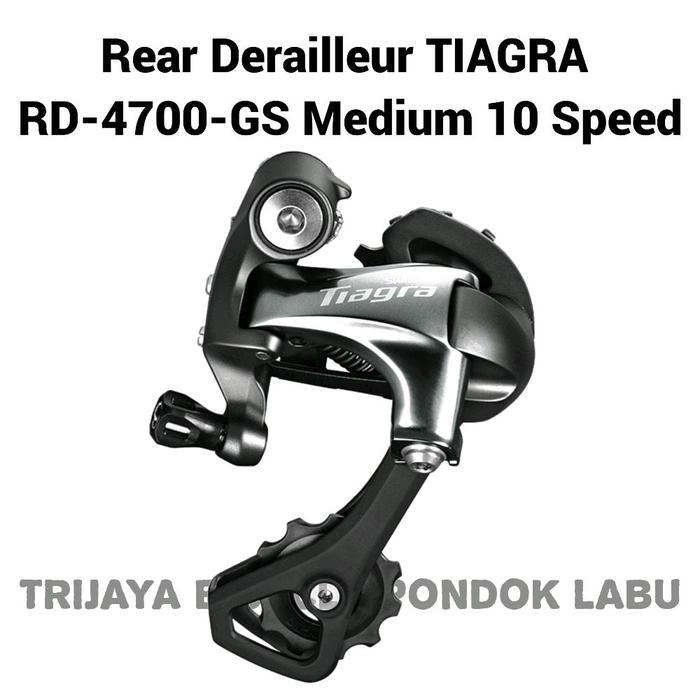 Rear Derailleur Shimano Tiagra Rd-4700-Gs 10 Speed Rd Shimano Tiagra 10 Speed Medium Cage Original