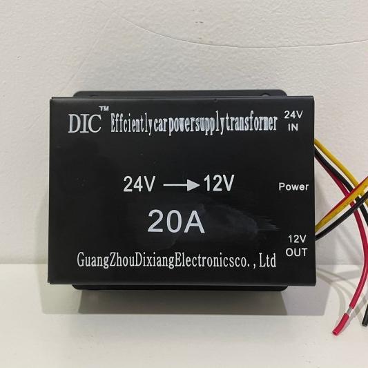 Car Power Supply Transformer Converter Stepdown 24V To 12V 20A