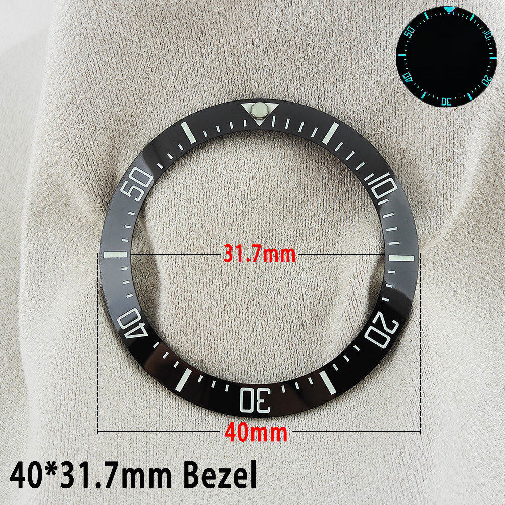 ForgeLink 40mm Bezel Inserts GMT Watch Bezel 40mm * 31.7mm Ceramic Bezel Insert Fit 42mm to 44mm