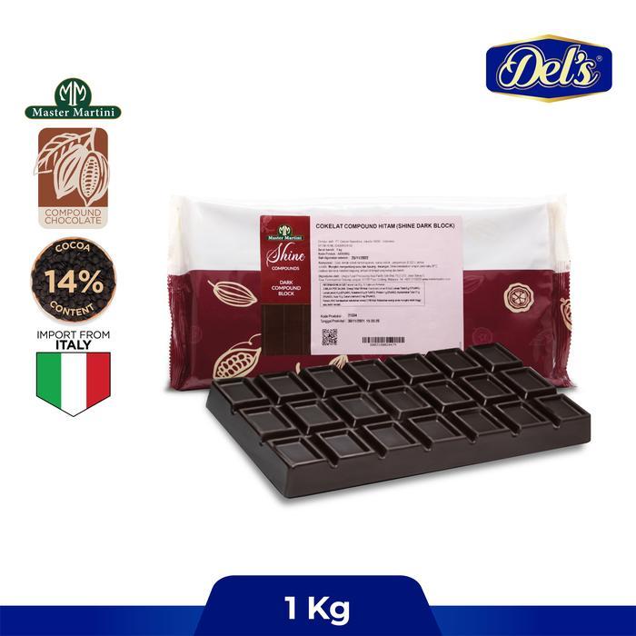 TERLARIS SHINE DARK CHOCOLATE BLOCK - COKLAT COMPOUND 1KG READY