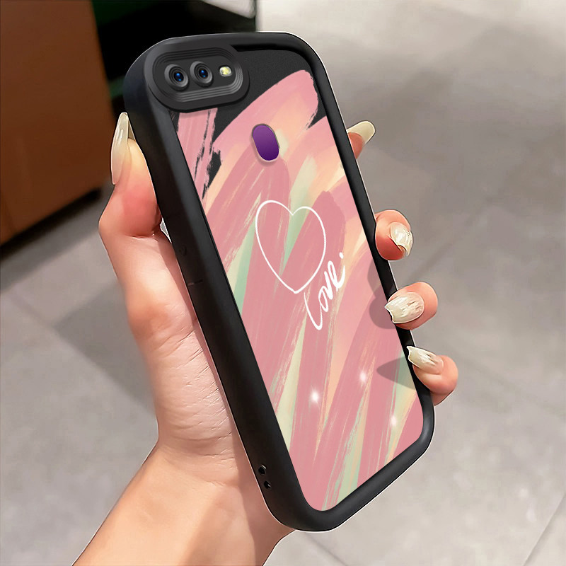 Casing Hp OPPO F9 F9 Pro A7x Realme 2 Pro Realme U1 Case Colorful gradient heart Kasing silikon Cesi