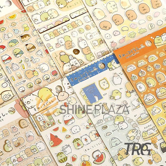N3W Molang Sumikko Gurashi Diary Deco Stickers - Stiker Lucu TRG
