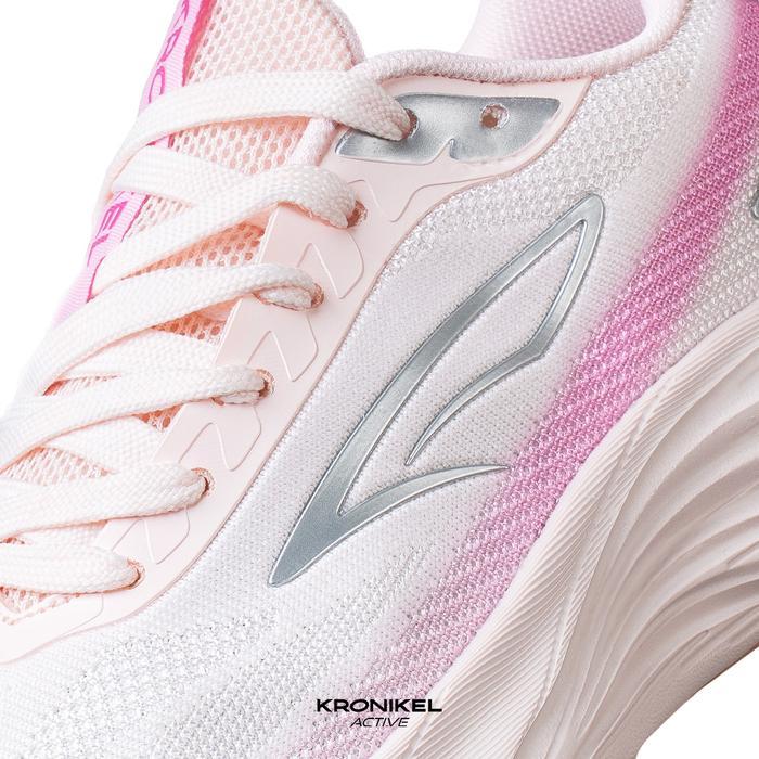 Original Kronikel Runna Mira Cream/Pink Sepatu Wanita Nyaman Dengan Lining Lembut Dan Outsole