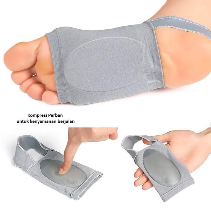 Arch Support Insole Elastis Gel Silikon Orthotic Arch