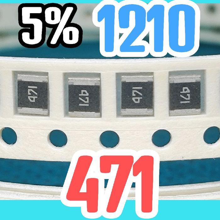 10pcs Chip resistor smd 471 470R size 1210 3226 5% 470 ohm 470ohm