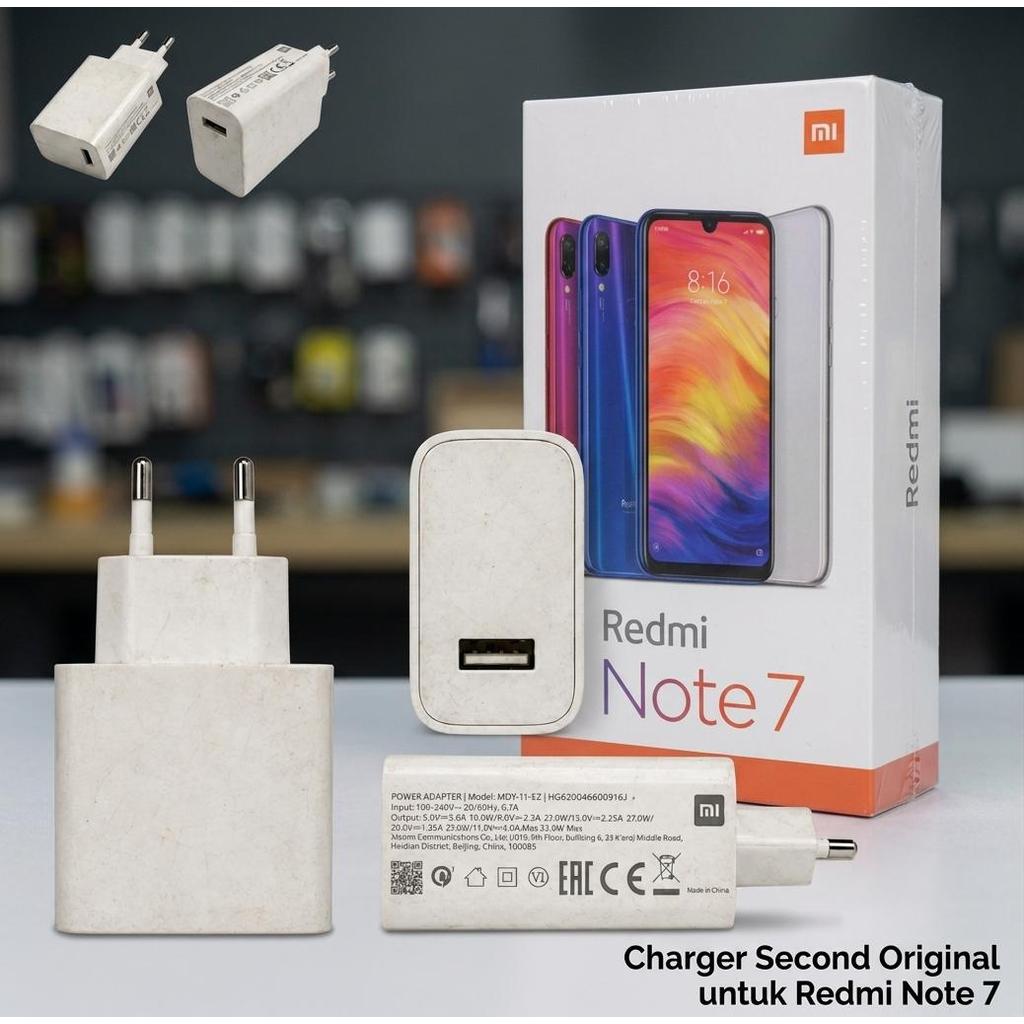 Charger HP Xiaomi MDY-11-EZ Original Bekas Port Putih Turbo Charging 33W 11V 3A Redmi Note 7