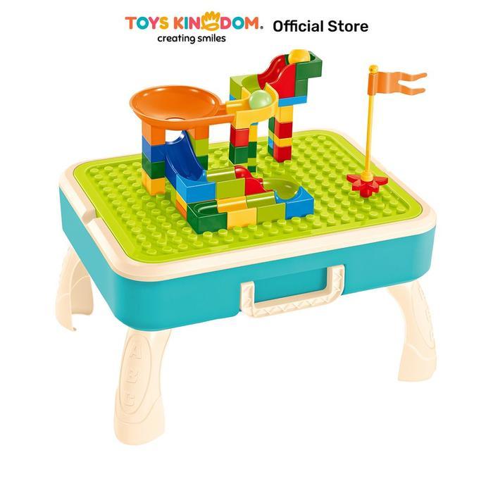 Toys Kingdom Bricks Kingdom Meja Anak Building Blocks & Drawing - Mix Table Anak Meja Belajar Anak