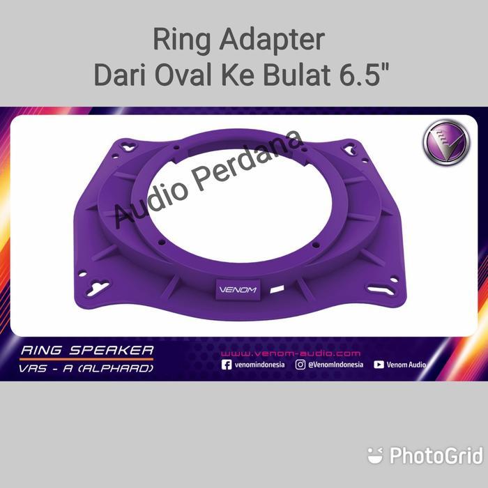 Ring Mat Adapter Speaker Alphard Dudukan Dari Oval Ke Bulat 6.5 Inch