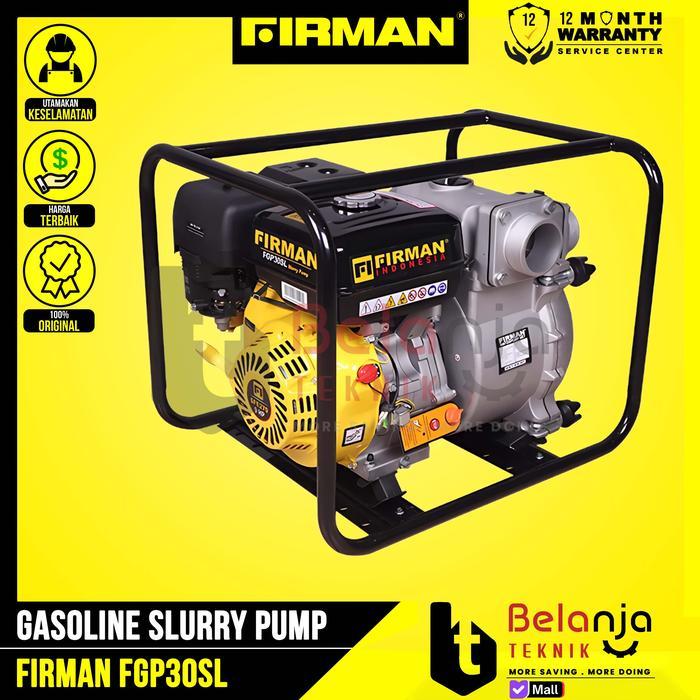 FIRMAN Mesin Pompa Air Irigasi Firman FGP 30 SL Pompa Alkon Cairan Kental 3 Inch 9HP Bensin FGP30SL 