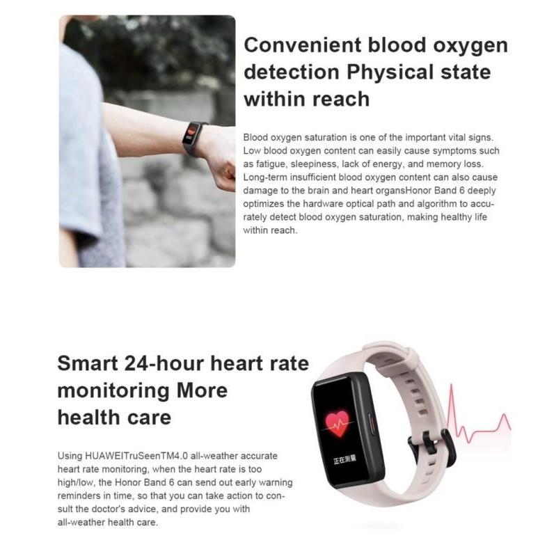 Promo Huawei Honor Band 6 Smart Band Original Waterproof Honor Band 7 Original