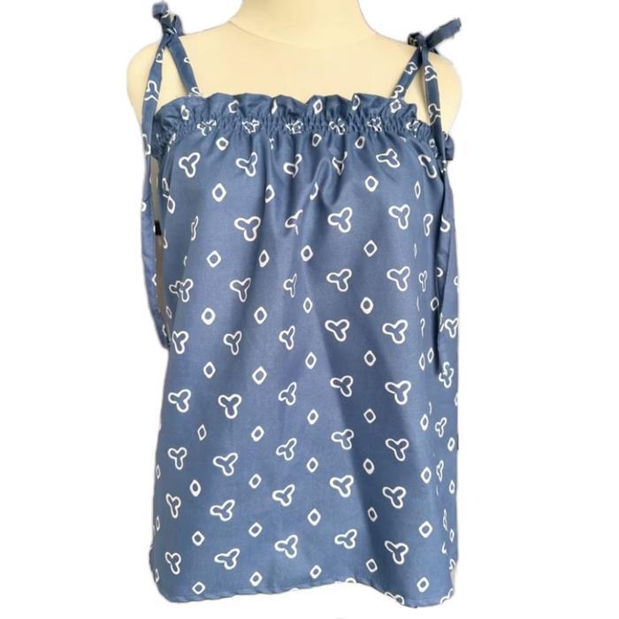 TANK TOP JUMPUTAN BATIK ATASAN TANK TOP TALI BISA DIATUR SENDIRI
