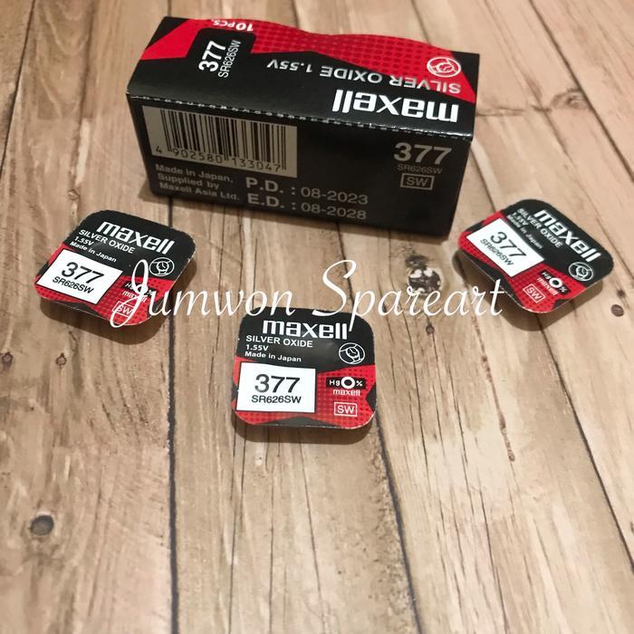 "New" Baterai Maxell 377 SR626SW Original Baterai Maxell 626 Maxell 377