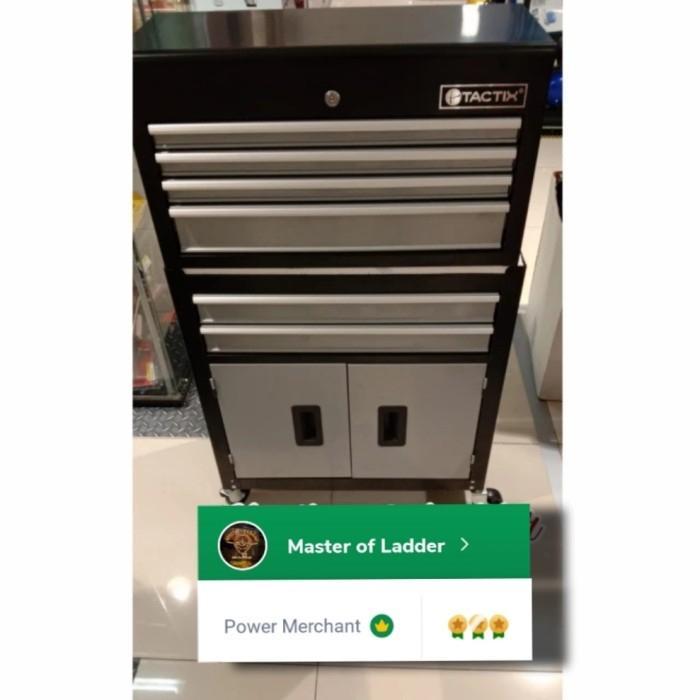 Diskon Tactix Lemari Bengkel Perkakas Tool Box Cabinet Trolley 6 Drawer Original