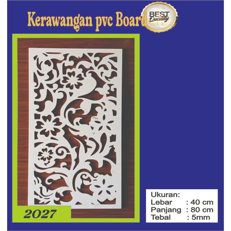 KRAWANGAN PVC BOARD / ORNAMEN PVC FOAM BOARD TEBAL 5MM /PARTISI