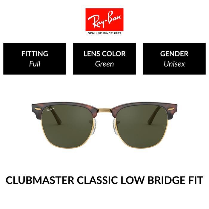 SALE RAY-BAN CLUBMASTER RB3016F W0366 Full Fit Kacamata Hitam 55mm