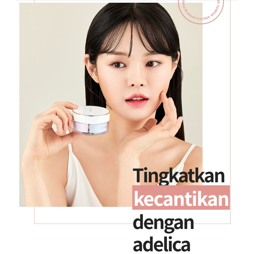 Setting Powder Bedak Tabur 12gr Original Korea - Atomy Adelica, 2 Warna Unik Hasil Riasan Alami