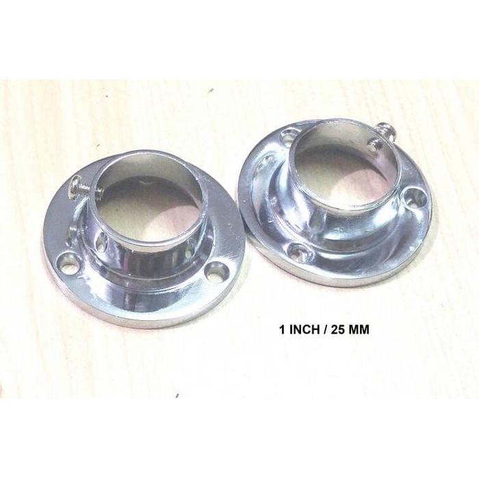 Bracket Topi nature 1" STAINLESS STEEL / Sambungan Pipa / Bracket Pipa /