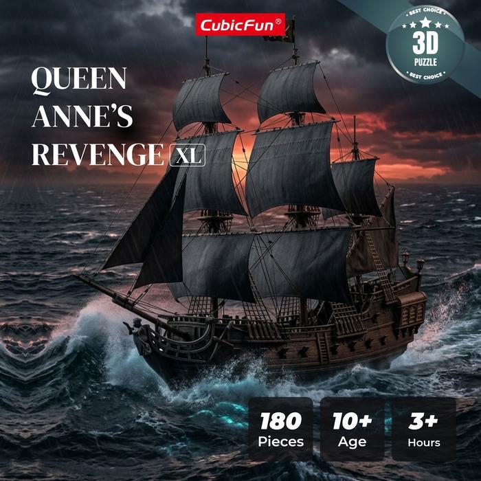 Cubicfun Queen Anne Revenge XL 3D Puzzle