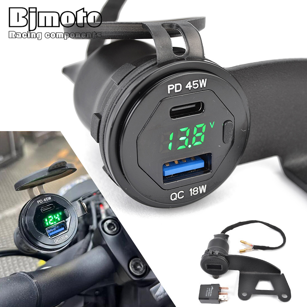 CMX 300 500 Socket Charger USB C Type For Honda Rebel CMX300 CMX500 2022 2023 2024 CMX300 CMX500
