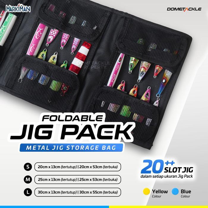 Tas Pancing Jig Foldable Jig Pack MARKIMAN Cordura Material Tas Jig PVC Webbing Strap Slot Jig