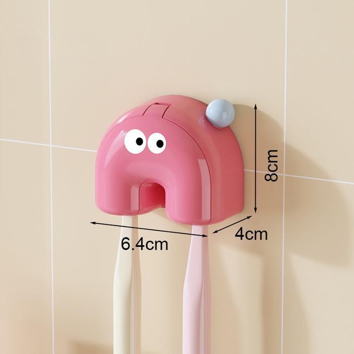 Toothbrush Holder/Tempat Sikat Gigi Kartun/ Tempat Sikat Gigi Tempel Karakter Anak Lucu /Wadah Gosok
