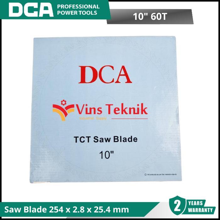 Dca 10" X 60T Mata Gergaji Kayu Saw Blade Miter Saw Table Saw