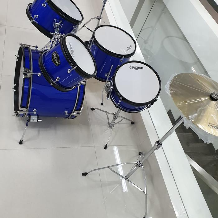 Abyaz- Drum Junior Exclusive Isuzu Cyclone Drum Set Anak Drum Kid Lengkap [Kode 1Kode 2Kode 3Kode