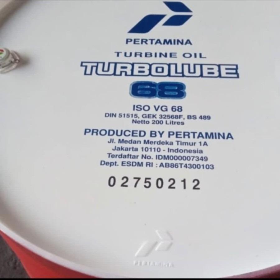 OLI PERTAMINA TURBOLUBE 68 ISO VG 68 / 200 LITER