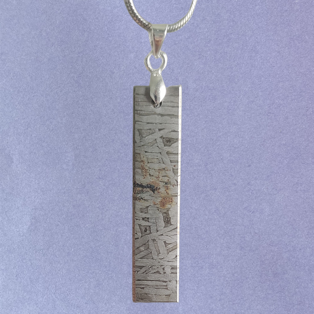 Muonionalusta Iron Meteorite Material Pendant Meteorite Pendant Iron Meteorite Specimen Collection -
