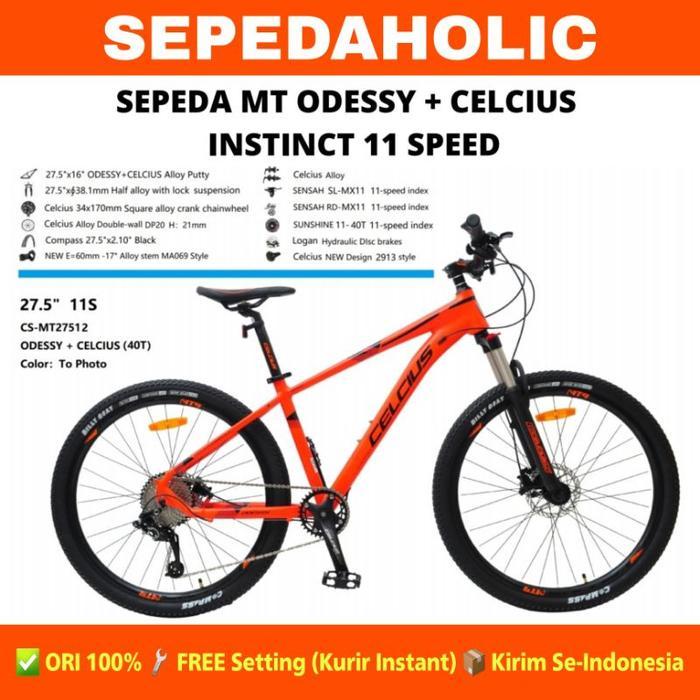 Sepeda Gunung MTB GENIO M 702 27.5" Alloy Rem Hidrolik 10 Speed SNI - Grey Black
