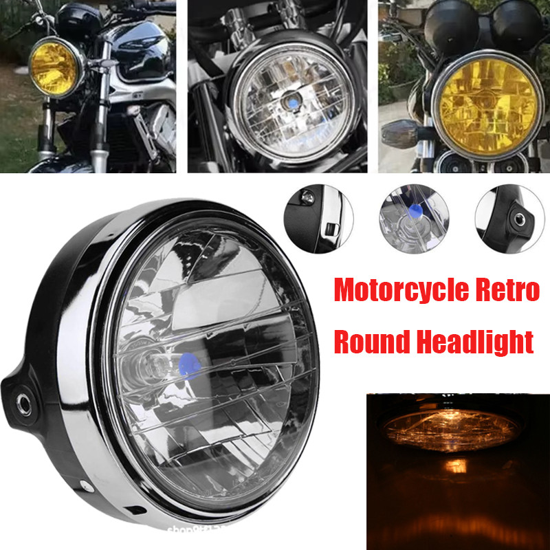 Motorcycle Retro Round Headlight IP66 terproof Front Headlamp for Honda CB900 CB400 CB750 CB1300
