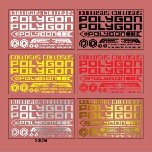 Ready Cutting Sticker Sepeda Polygon Collosus Stiker Mtb 1Set