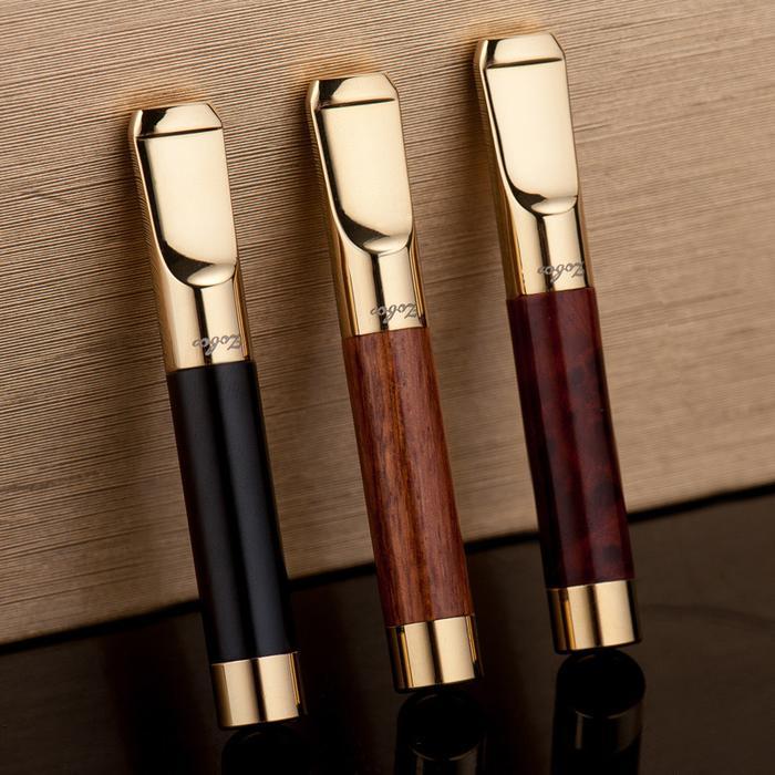 Zobo Pipe Holder ZB255 Pipa Filter Saringan Asap Permanen Khusus 8mm Lapis Kayu Asli