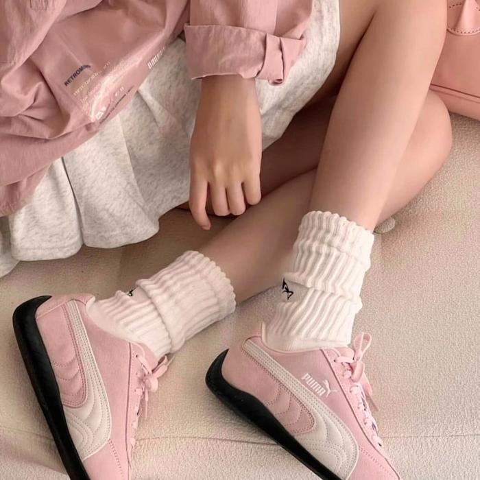 SEPATU RUNNING ORIGINAL PUMA SPEEDCAT PINK WHITE BNIB