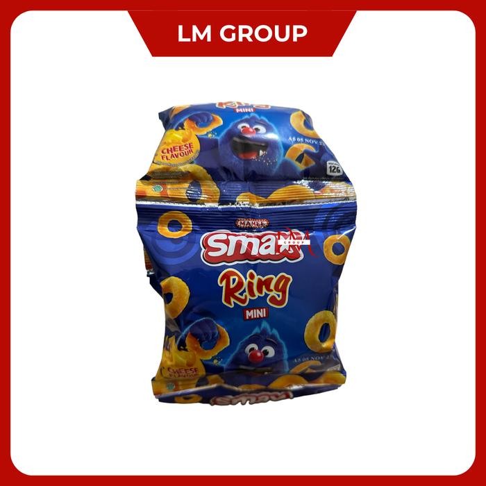 New Smax Ring Makanan Ringan Rasa Keju 1 Renceng 10 pcs @20gr LM Snack