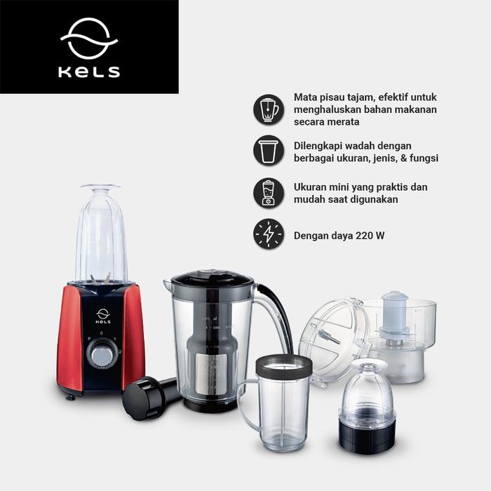 KELS NOVA SET 6 PCS MINI BLENDER - MERAH
