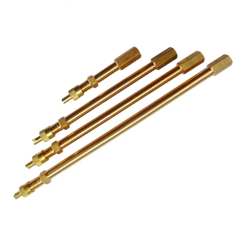 IMPORT Car Tire Valve Stem Tire Valve Extension Rod Brass Tire Valve Extension Straight Bore for