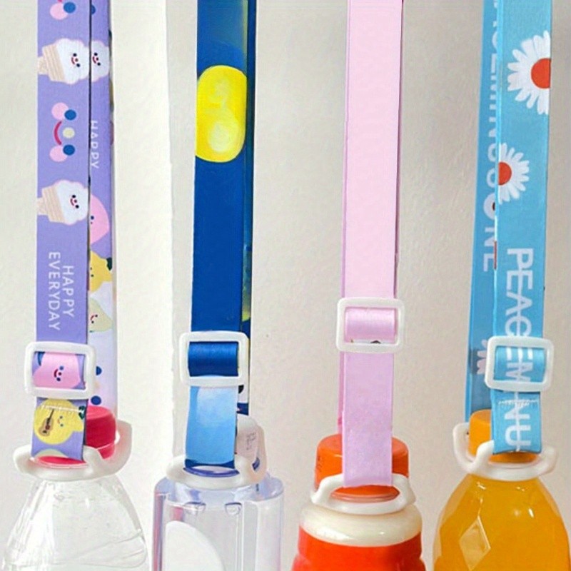 1PC Drink Bottle Strap, Adjustable Sling Lanyard For Mineral Water Bottle, Travel Portable Water Bot