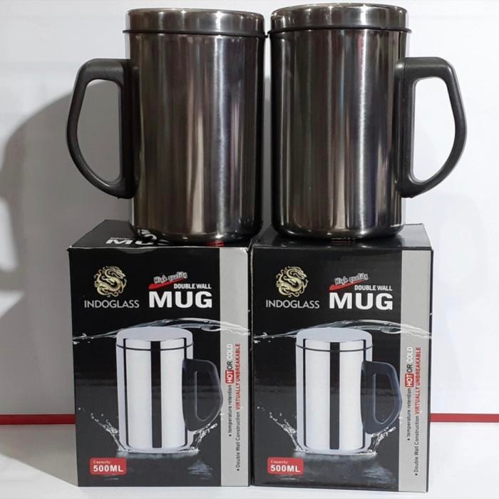 Thermo mug mug panas dingin mug kulit tebal cangkir stenlis tebal