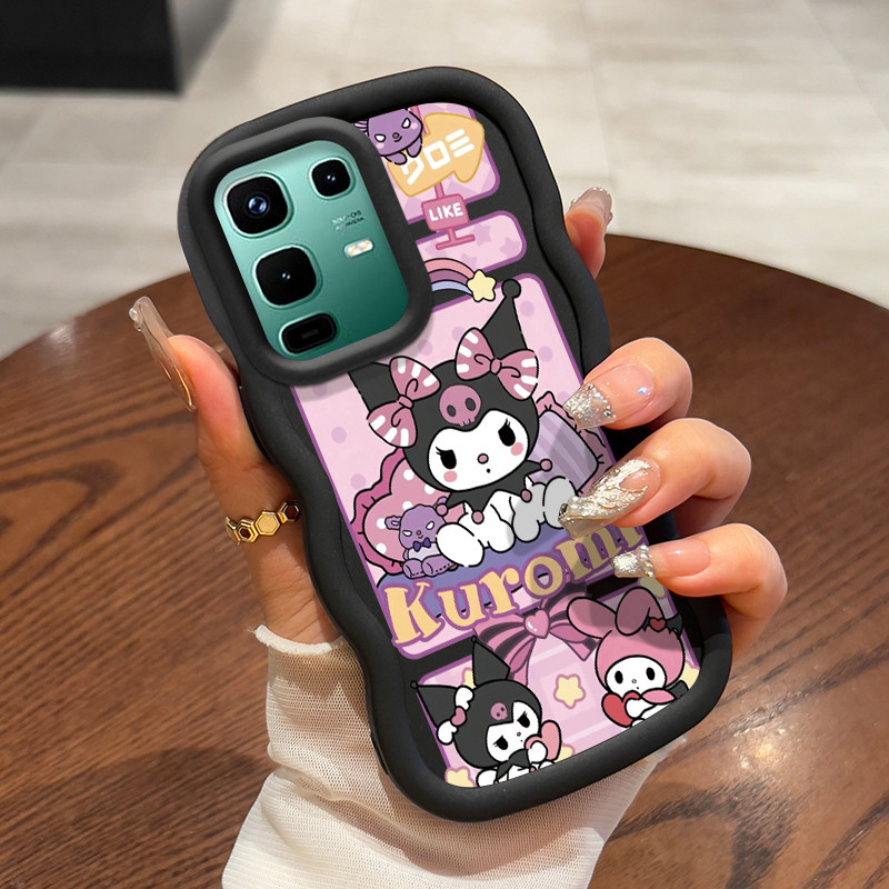 Casing HP Untuk Infinix Note 50 Pro 4G Note 50S 5G Note 50X 5G Case selimut Wavy Edge Macaron Cesing