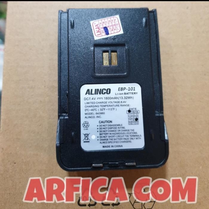 Alinco EBP-101 Baterai HT DJ-W18 DJ-W58 Original EBP101 DJW18 DJ58 W18