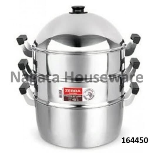 Murah Panci Kukus Stainless / Panci Stim Zebra 50cm / Dandang Kukus 4 pc Steamer Set 50cm Zebra