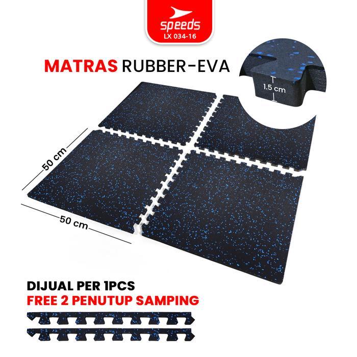 Speeds - Speeds Matras Anti Slip Puzzle Lantai Matras Waterproof Rubber-Eva Matras Gym Olahraga