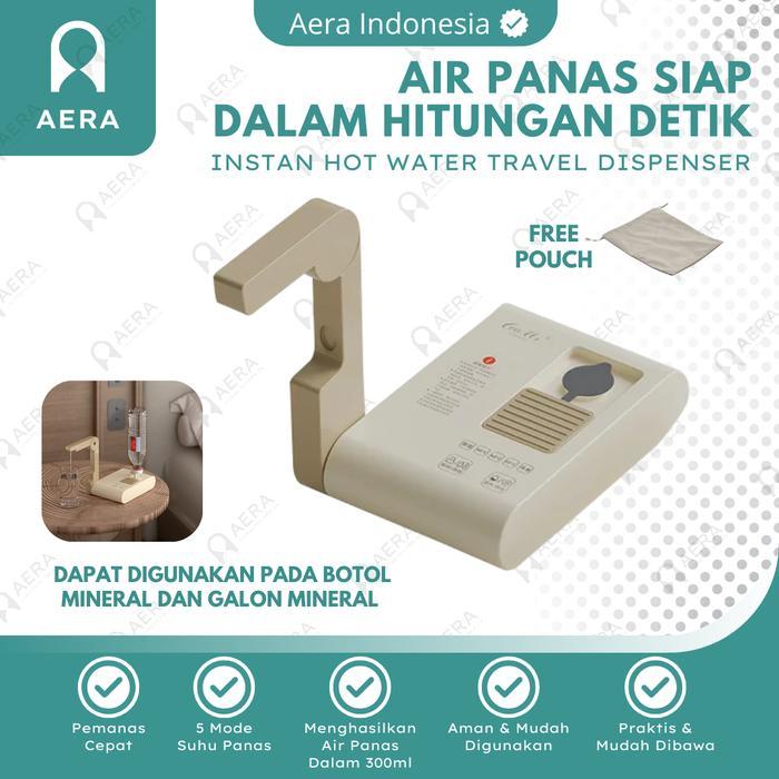Dispenser Air Panas Lipat Otomatis Dispenser Air 5 Suhu Panas Lipat Portabel Ketel Mini Listrik