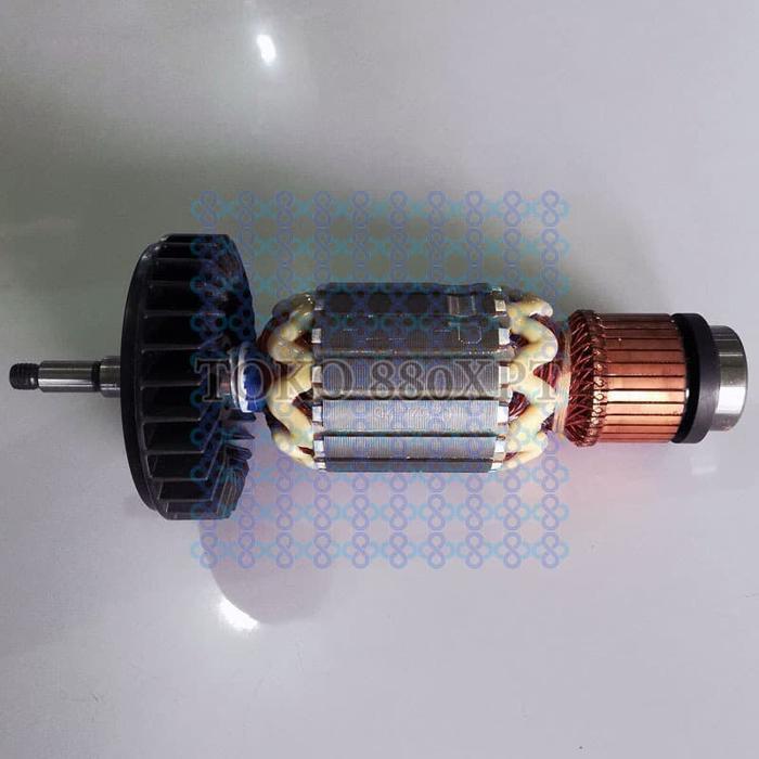 Armature Angker Rotor Makita Ga7020 Ga9020 Ga 7020 9020 Gerinda Tangan Original 510125-7